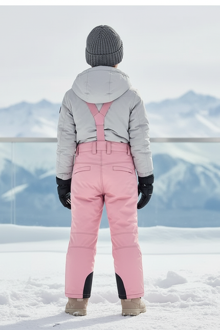 Pantalon De Ski Rose Enfant Imperméable Salopette Hiver - Polyester - vue 2