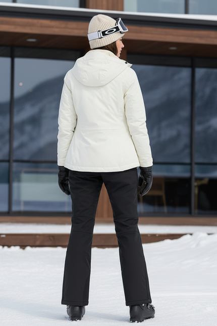 Pantalon De Ski Noir Coupe Droite Imperméable Femme Hiver - Polyester - vue 2