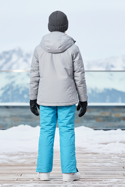 Pantalon De Ski Enfant Bleu Turquoise Imperméable Hiver - Polyester - vue 2