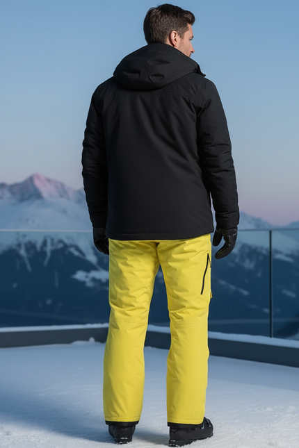 Pantalon De Ski Jaune Fluo - Polyester - vue 2