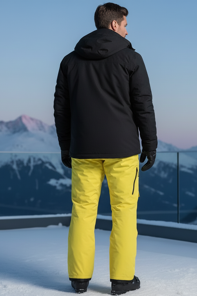 Pantalon De Ski Jaune Fluo - Polyester - vue 2