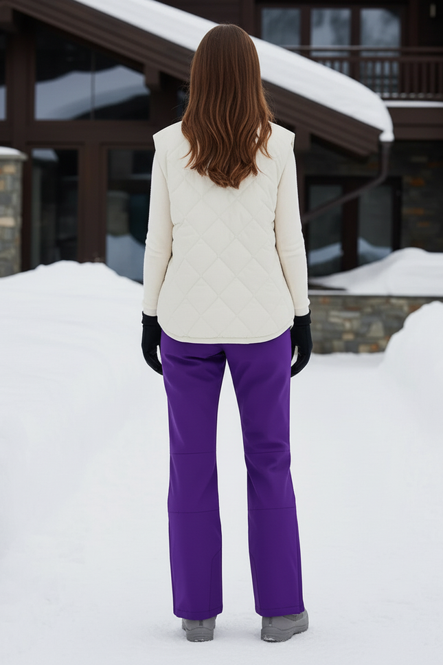 Pantalon De Ski Violet Ample Imperméable Femme Épais - Polyester - vue 2