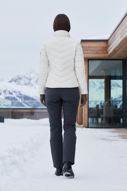 Pantalon De Ski Gris Anthracite Coupe Droite Imperméable Femme - Polyester - vue 2