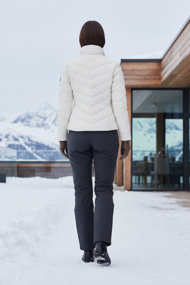 Pantalon De Ski Gris Anthracite Coupe Droite Imperméable Femme - Polyester - vue 2