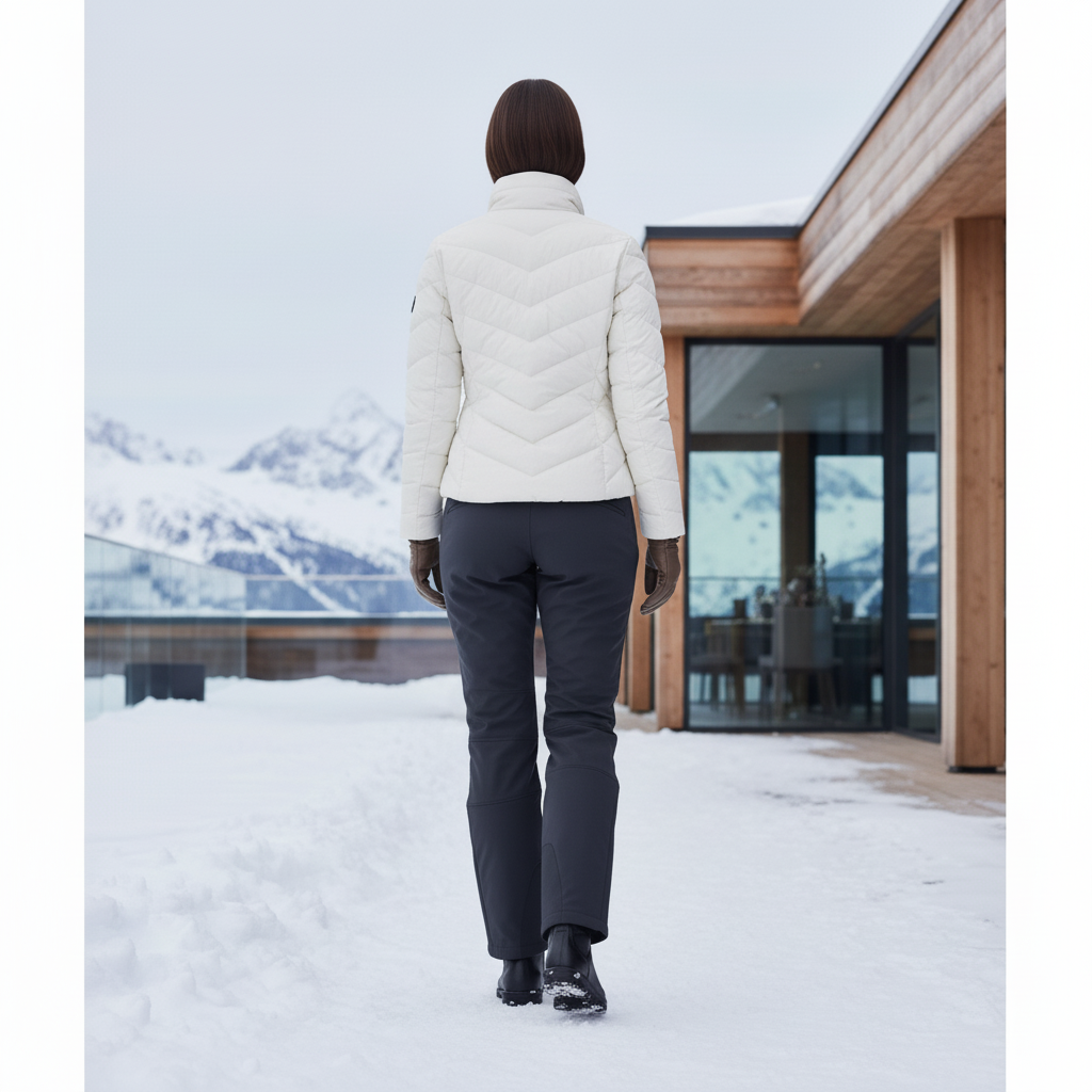 Pantalon De Ski Gris Anthracite Coupe Droite Imperméable Femme - Polyester - vue 2