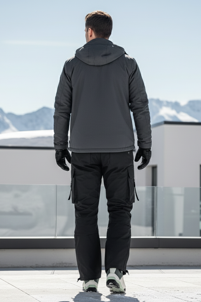 Pantalon De Ski 7528 - Noir Polyester - vue 2