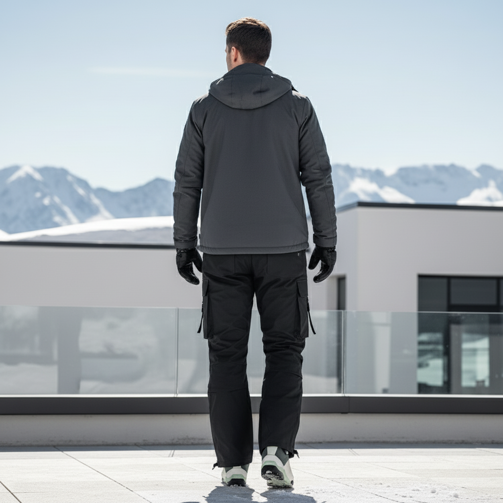 Pantalon De Ski 7528 - Noir Polyester - vue 2