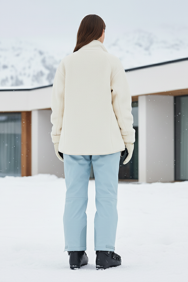 Pantalon De Ski Bleu Ciel Cargo Imperméable Femme Hiver - Polyester - vue 2
