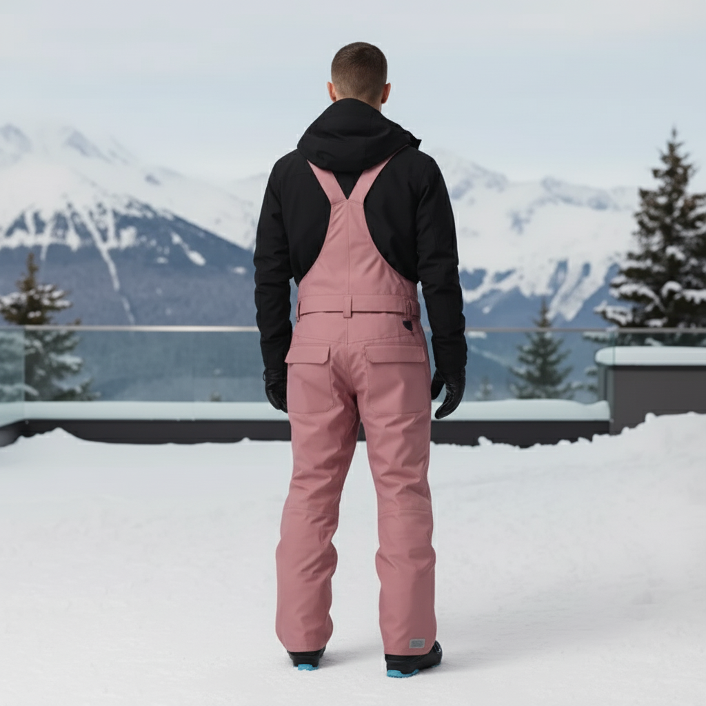 Pantalon De Ski Rose Salopette Imperméable Unisexe - Polyester - vue 2