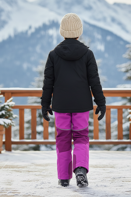 Pantalon De Ski Enfant Violet Imperméable Chaud - Polyester - vue 2
