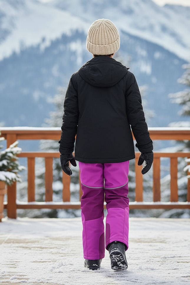 Pantalon De Ski Enfant Violet Imperméable Chaud - Polyester - vue 2