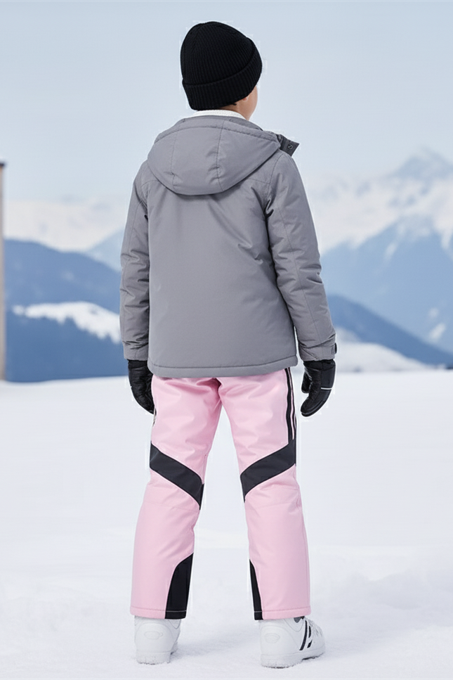 Pantalon De Ski Rose Imperméable Coupe-Vent Enfant Hiver - Polyester - vue 2