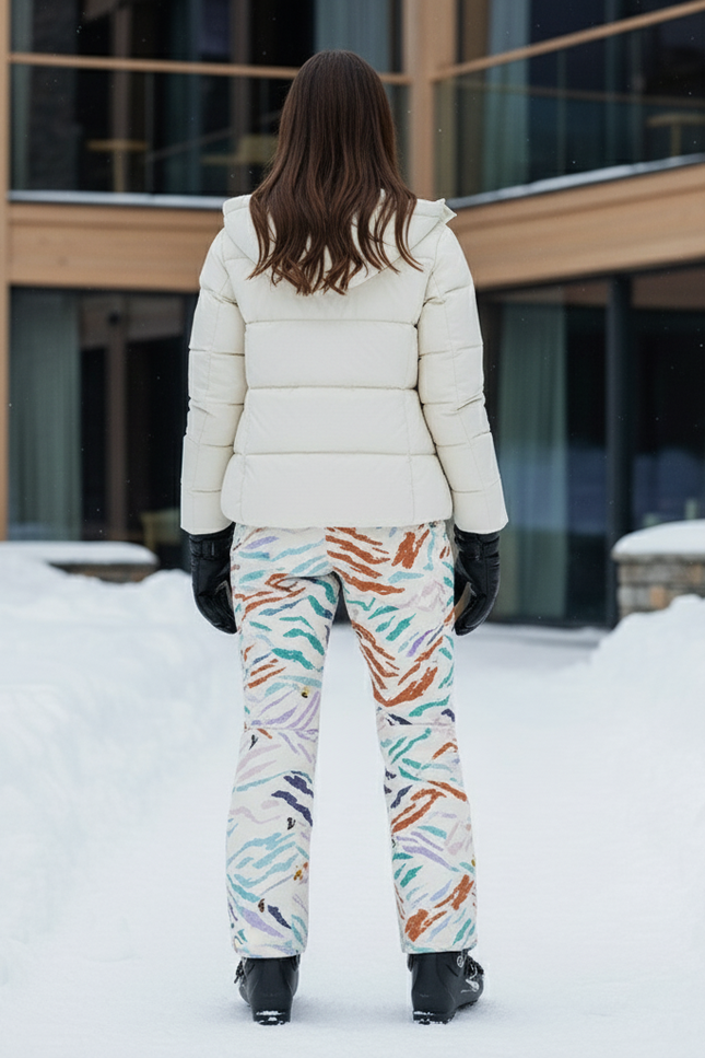 Pantalon De Ski Imprimé Zèbre Multicolore Étanche Femme - Polyester - vue 2