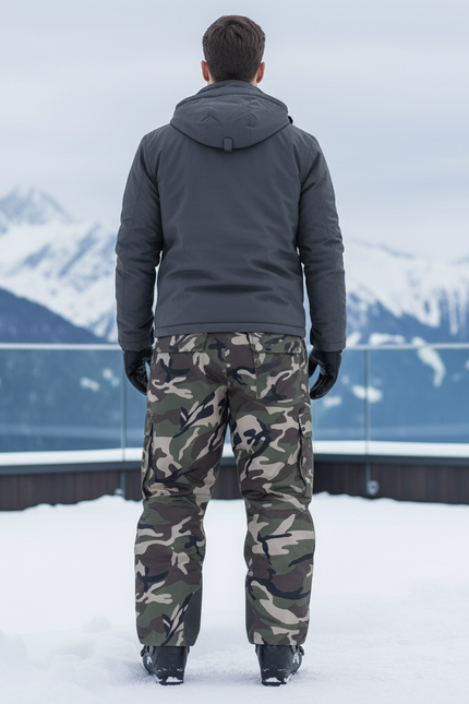 Pantalon De Ski Camouflage Homme Imperméable Chaud Ample - Imprimé Polyester - vue 2