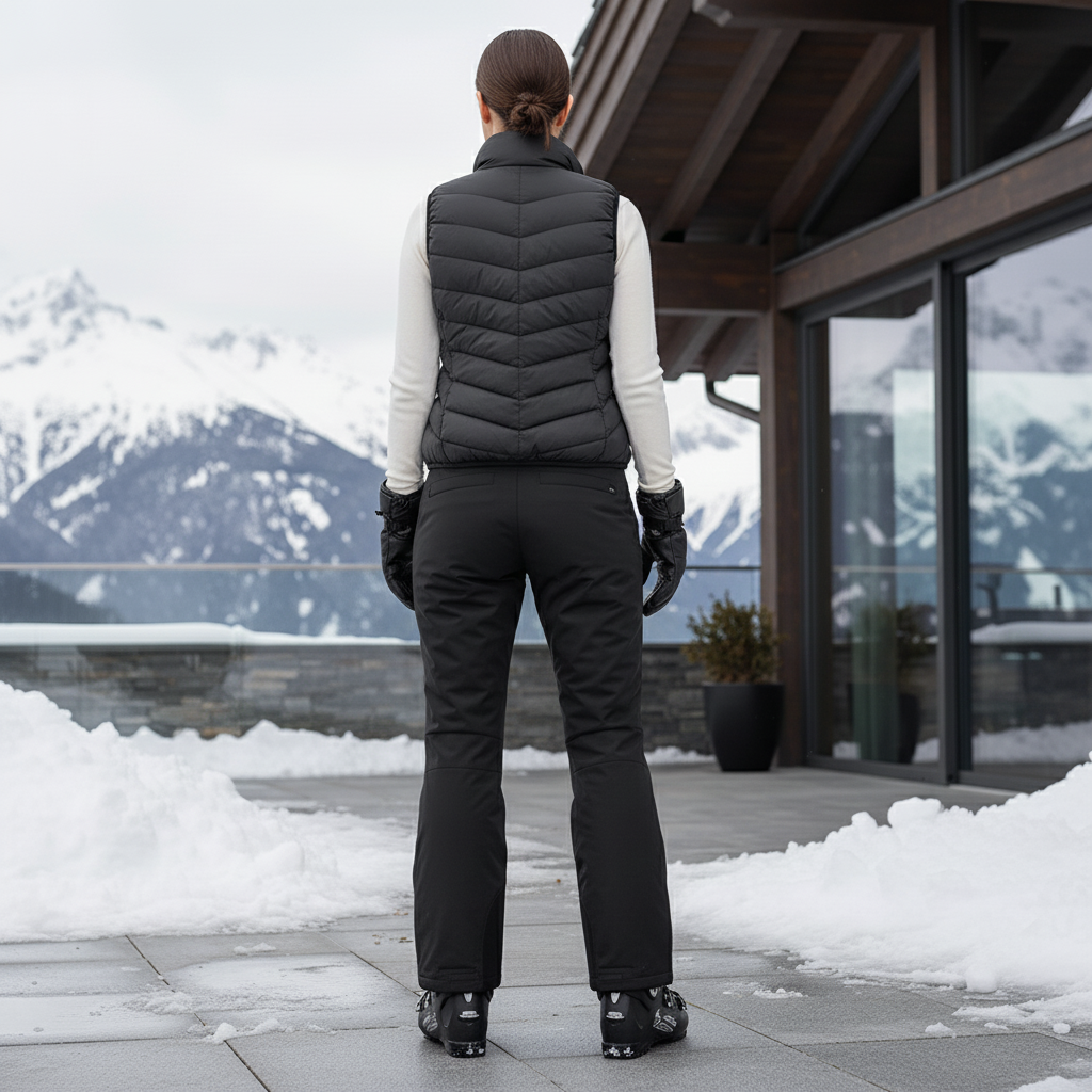 Pantalon De Ski Noir Salopette Imperméable Femme Hiver - Polyester - vue 2