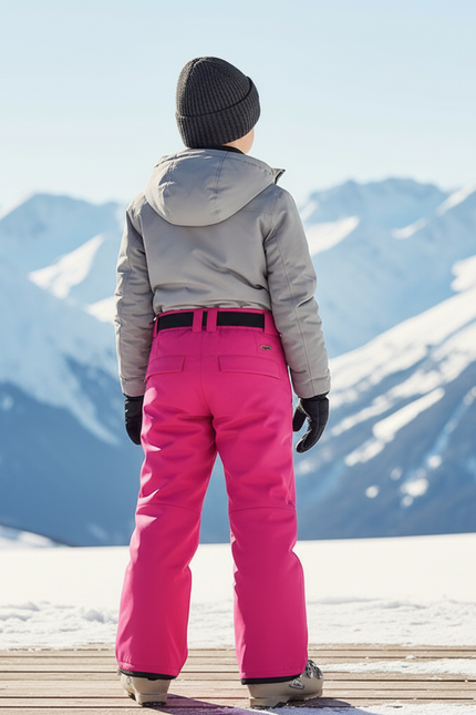 Pantalon De Ski Rose Vif Imperméable Enfant Hiver - Polyester - vue 2