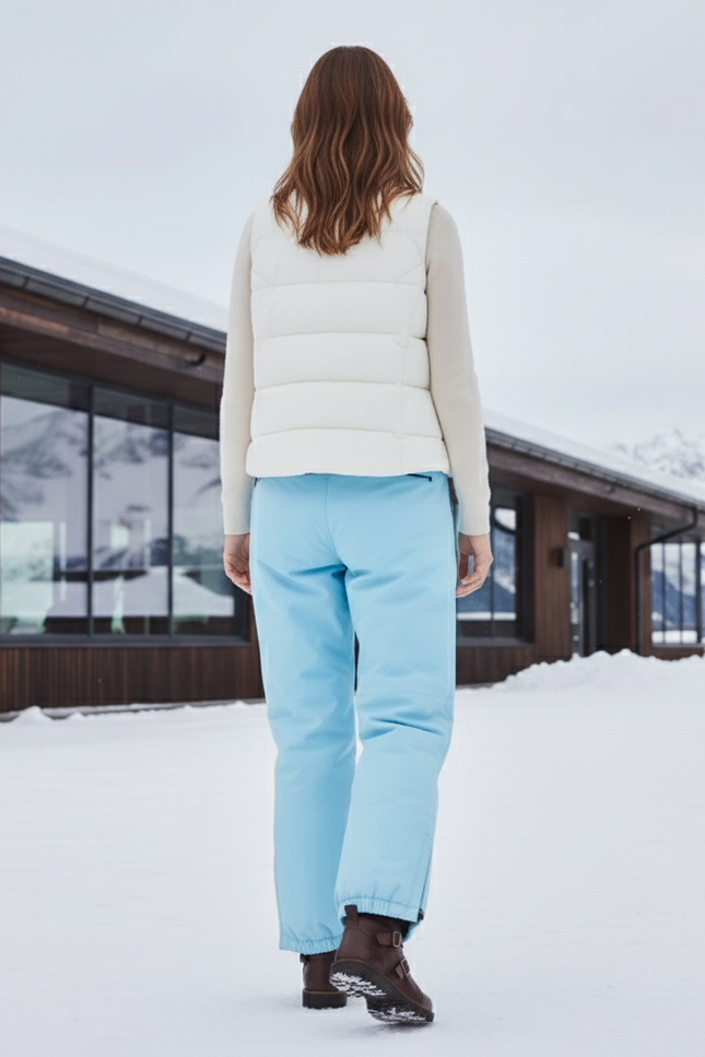 Pantalon De Ski Bleu Ample Imperméable Femme Hiver - Polyester - vue 2