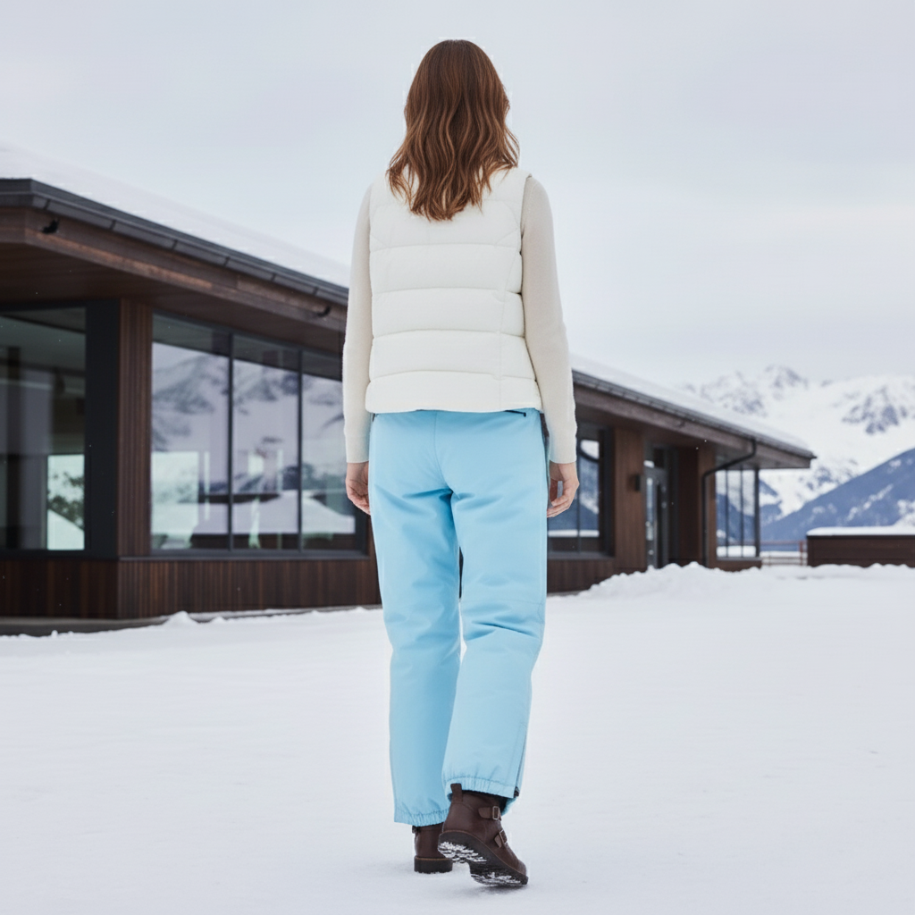 Pantalon De Ski Bleu Ample Imperméable Femme Hiver - Polyester - vue 2