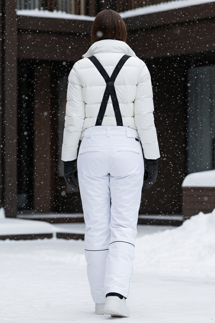 Pantalon De Ski Af56 - Blanc Polyester - vue 2