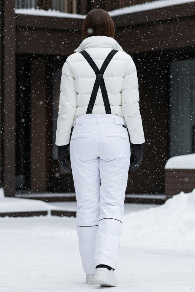 Pantalon De Ski Af56 - Blanc Polyester - vue 2
