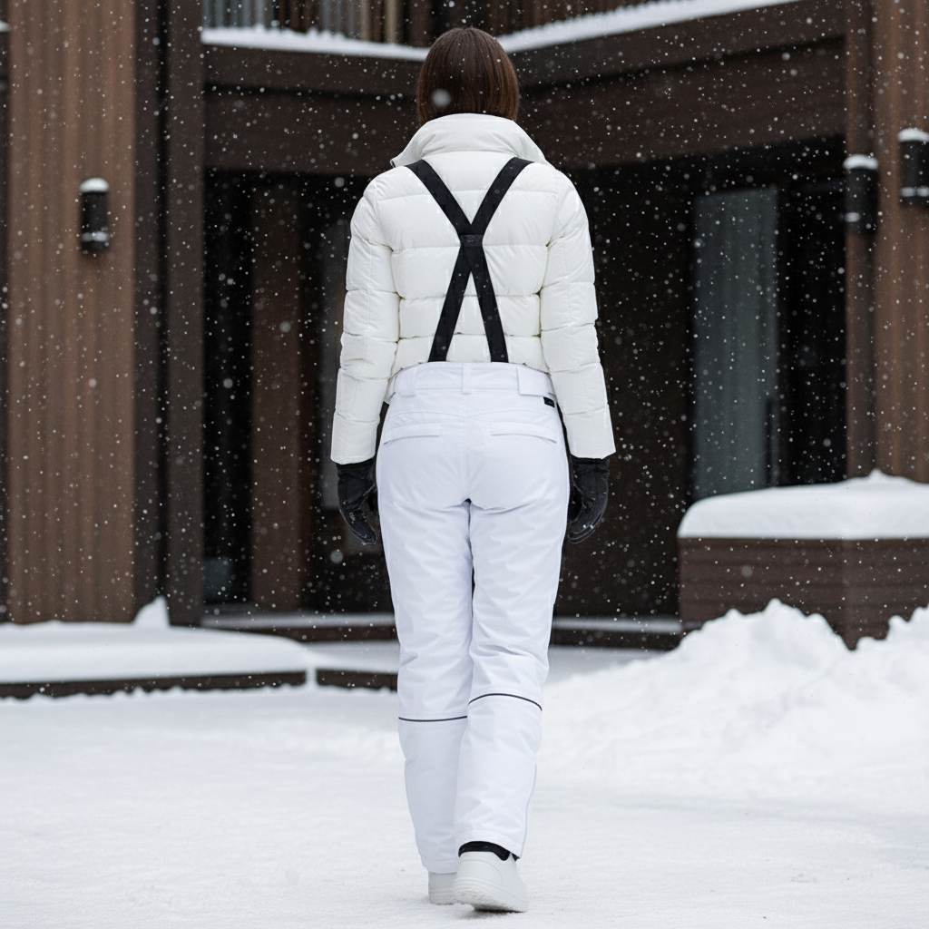 Pantalon De Ski Af56 - Blanc Polyester - vue 2