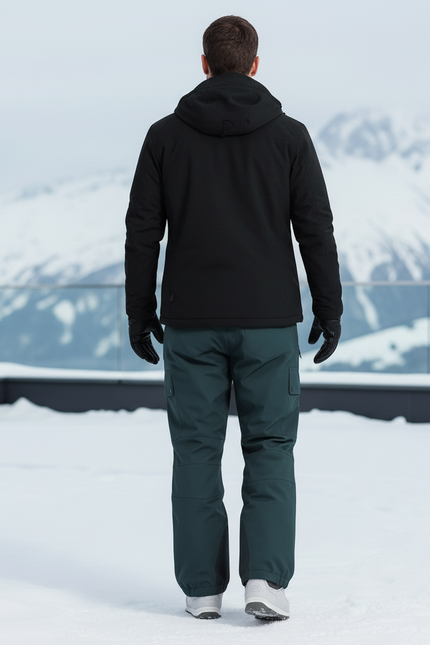 Pantalon De Ski Homme Ample Vert Foncé Cargo - Polyester - vue 2