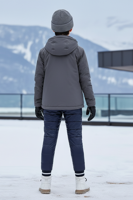 Pantalon De Ski Bleu Marine Matelassé Enfant Hiver - Polyester - vue 2
