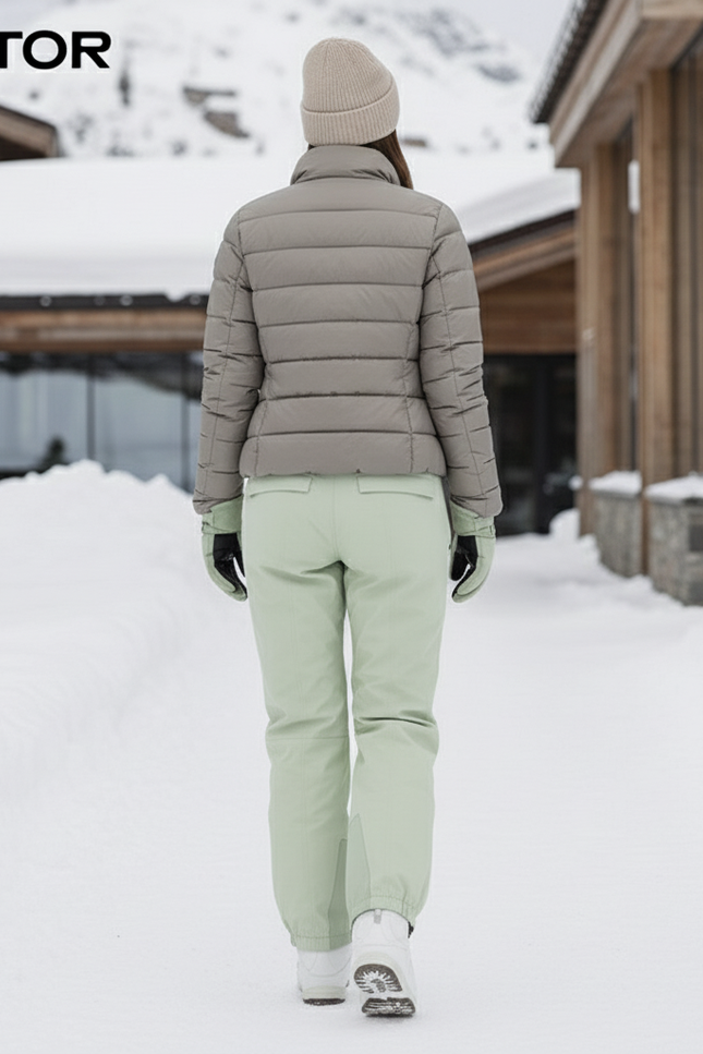 Pantalon De Ski Vert Clair Cargo Imperméable Femme Hiver - Polyester - vue 2