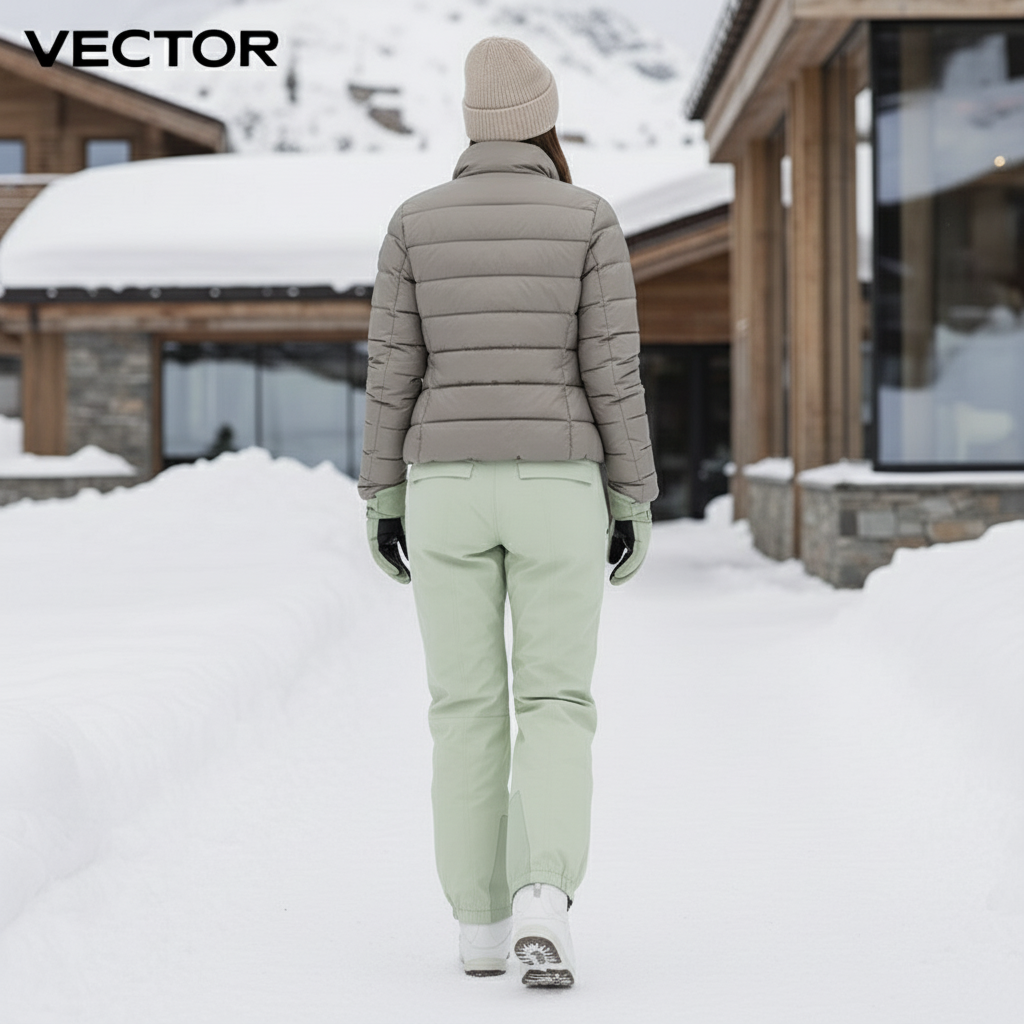 Pantalon De Ski Vert Clair Cargo Imperméable Femme Hiver - Polyester - vue 2