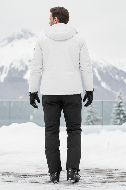 Pantalon De Ski Noir Homme Coupe Droite Imperméable - Polyester - vue 2