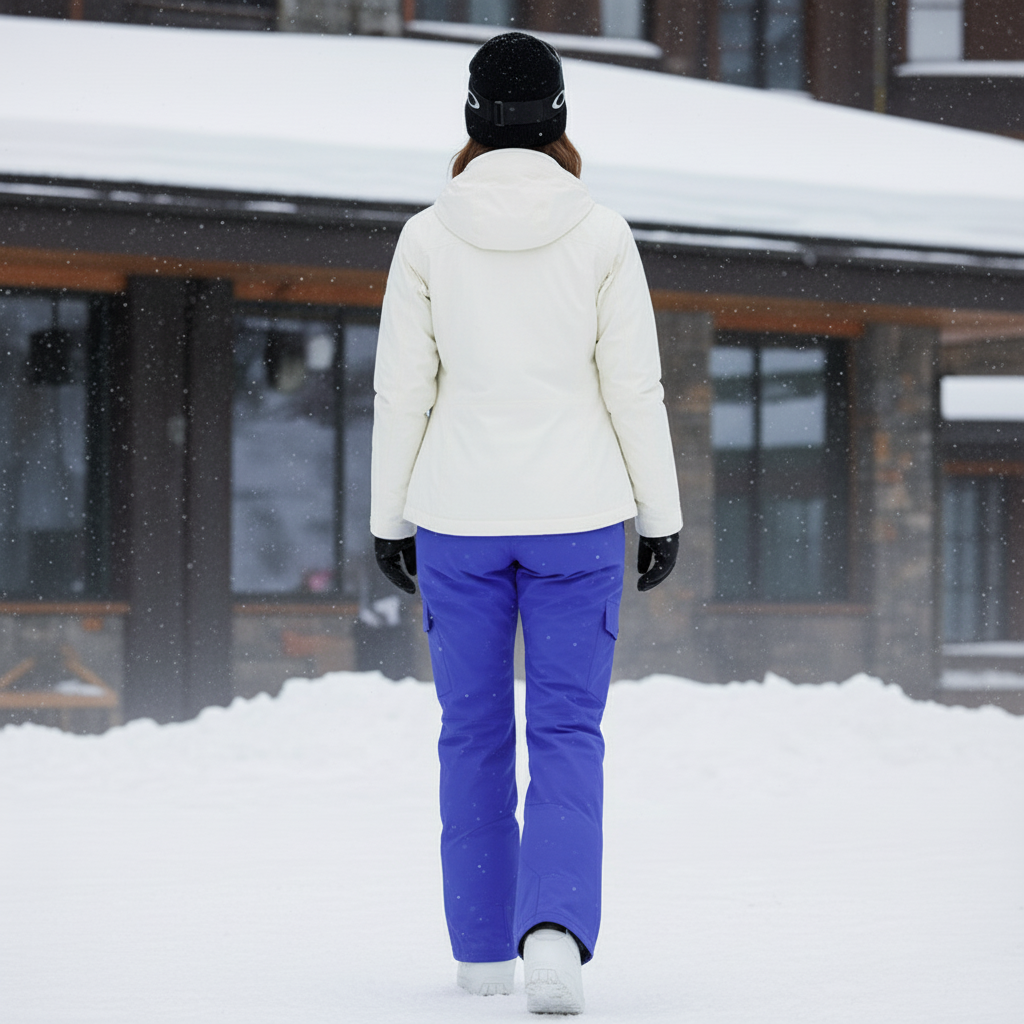 Pantalon De Ski Violet Ample Imperméable Femme Hiver - Polyester - vue 2