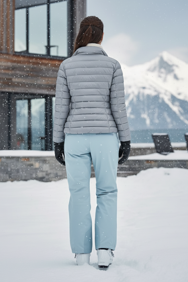 Pantalon De Ski Bleu Pâle Ample Imperméable Unisexe - Polyester - vue 2