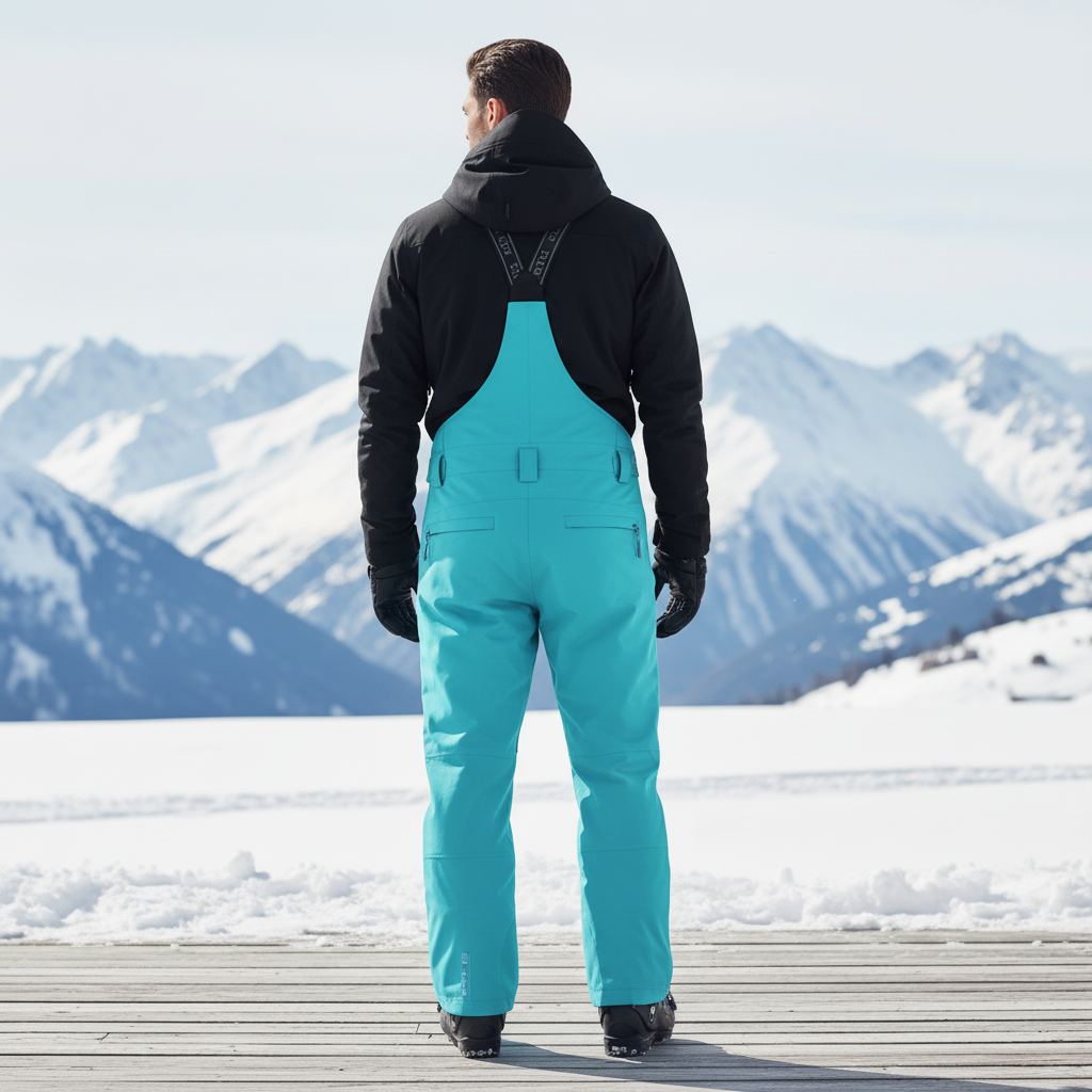 Pantalon De Ski Turquoise - Bleu Polyester - vue 2