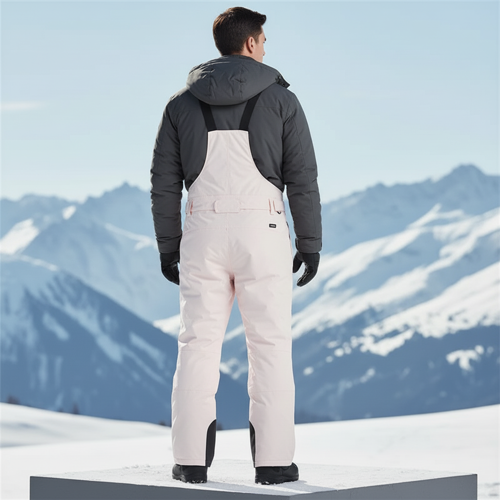 Pantalon De Ski Rose Pâle Salopette Imperméable Homme - Polyester - vue 2