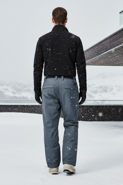 Pantalon De Ski Gris Ample Imperméable Hiver Homme - Polyester - vue 2