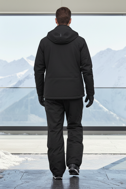 Pantalon De Ski Noir Homme Ample Imperméable Chaud - Polyester - vue 2