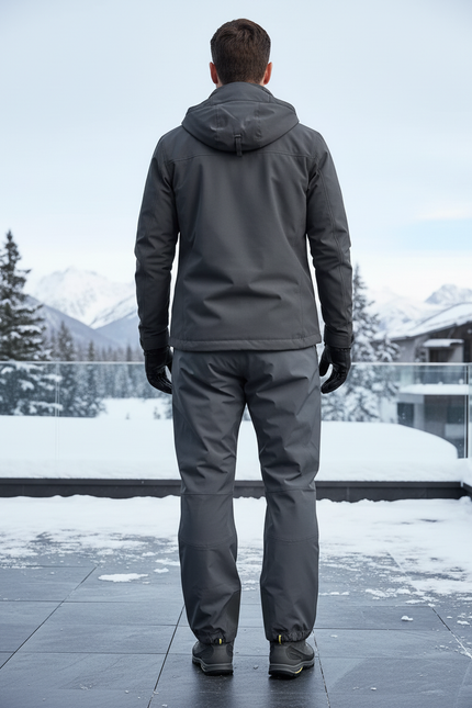 Pantalon De Ski Gris Imperméable Respirant Randonnée Homme - Polyester - vue 2
