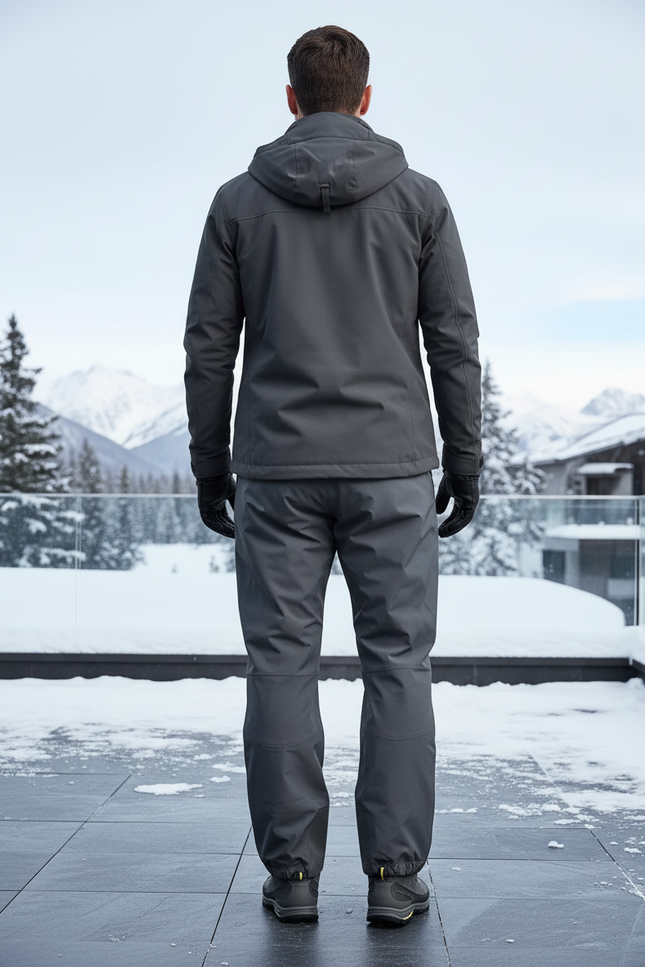 Pantalon De Ski Gris Imperméable Respirant Randonnée Homme - Polyester - vue 2