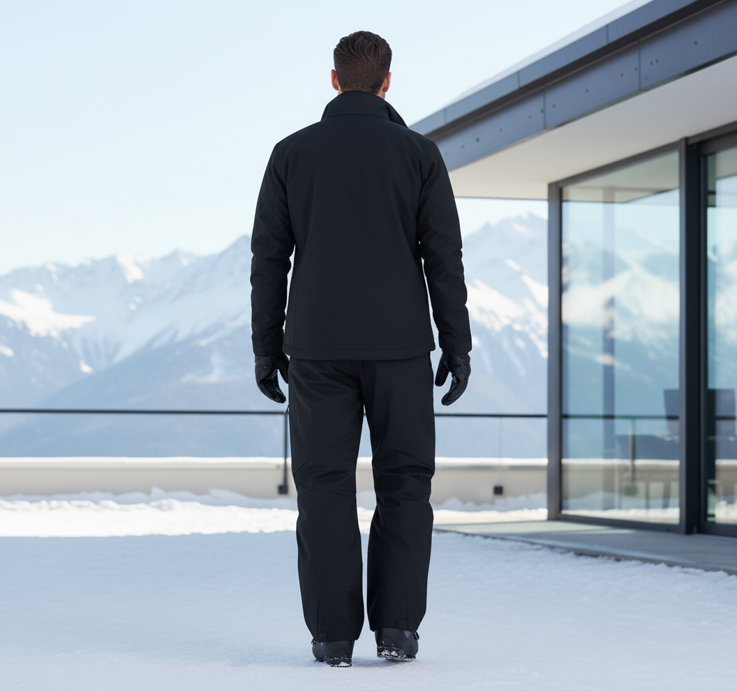 Pantalon De Ski Alpin Homme - Noir Polyester - vue 2