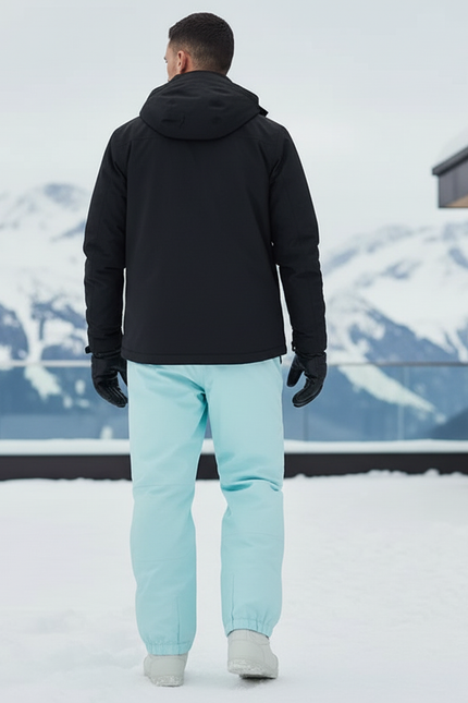 Pantalon De Ski Bleu Ciel Imperméable Homme Ample - Polyester - vue 2