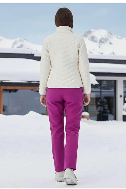 Pantalon Ski De Fond Femme Chaud - Rose Polyester - vue 2