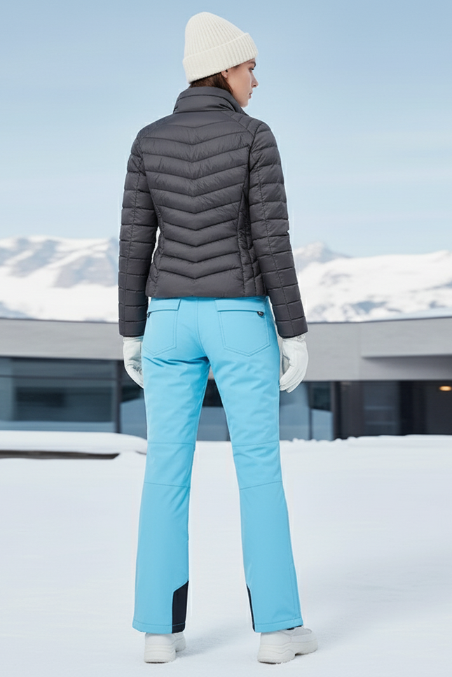 Pantalon De Ski Bleu Ciel Droit Imperméable Respirant Hiver - Polyester - vue 2