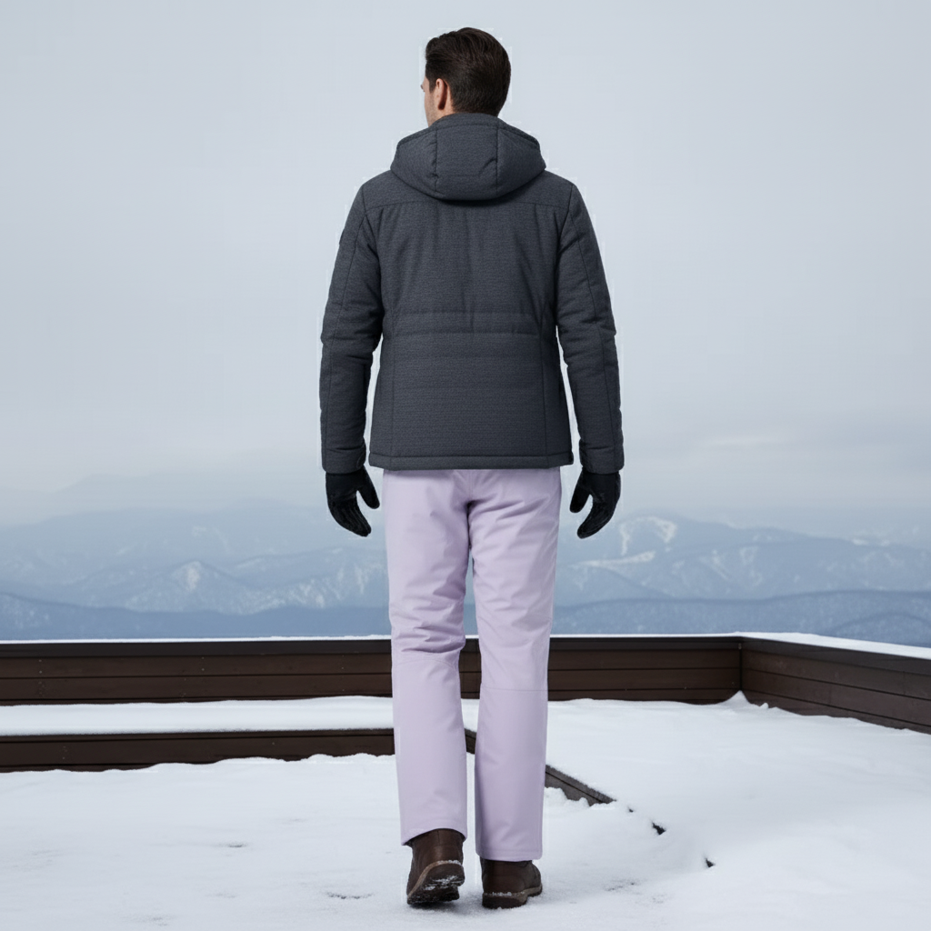 Pantalon De Ski Lilas Droit Imperméable Respirant Hiver - Violet Polyester - vue 2