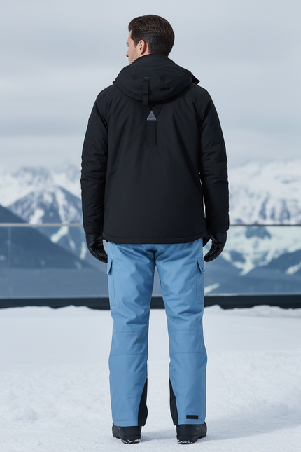 Pantalon De Ski Salopette Bleu Imperméable Chaud Homme - Polyester - vue 2