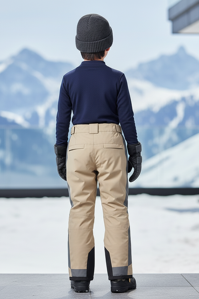 Pantalon De Ski Beige Imperméable Enfant Hiver - Polyester - vue 2