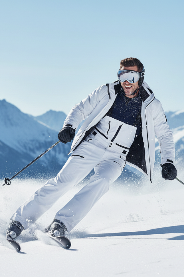 Pantalon De Ski C4a7 - Blanc Polyester - vue 3