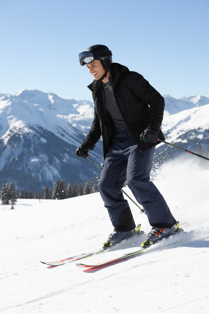 Pantalon De Ski Bleu - Marine Polyester - vue 3