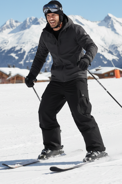 Pantalon De Ski Freeride - Noir Polyester - vue 3