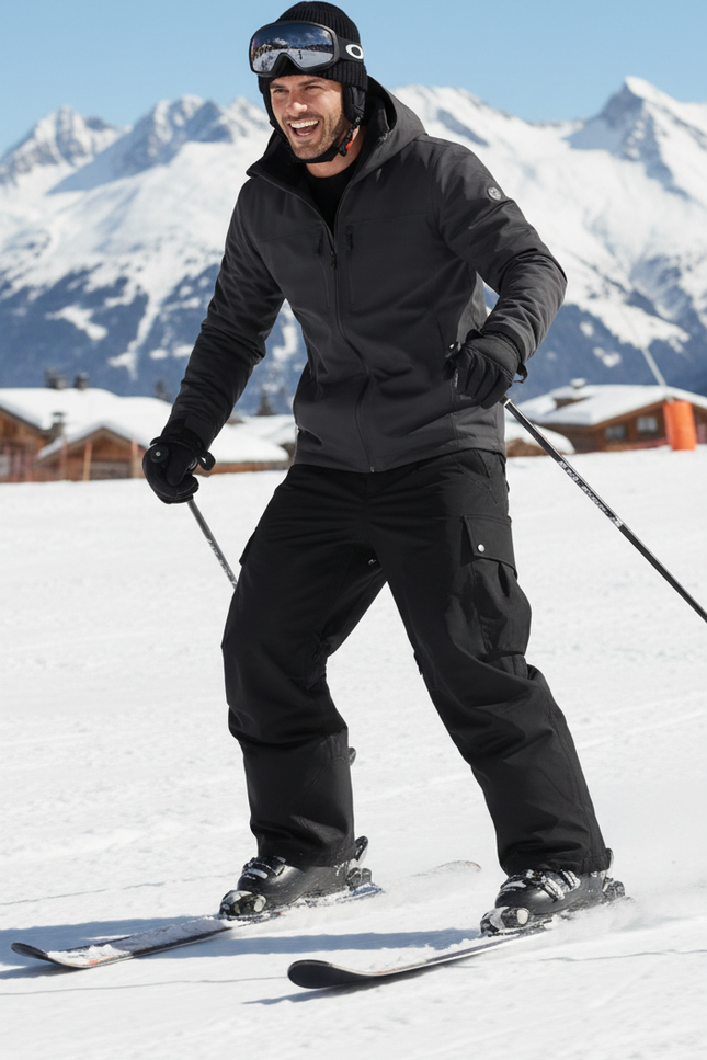 Pantalon De Ski Freeride - Noir Polyester - vue 3