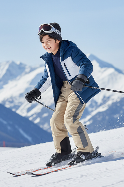 Pantalon De Ski Beige Imperméable Enfant Hiver - Polyester - vue 3